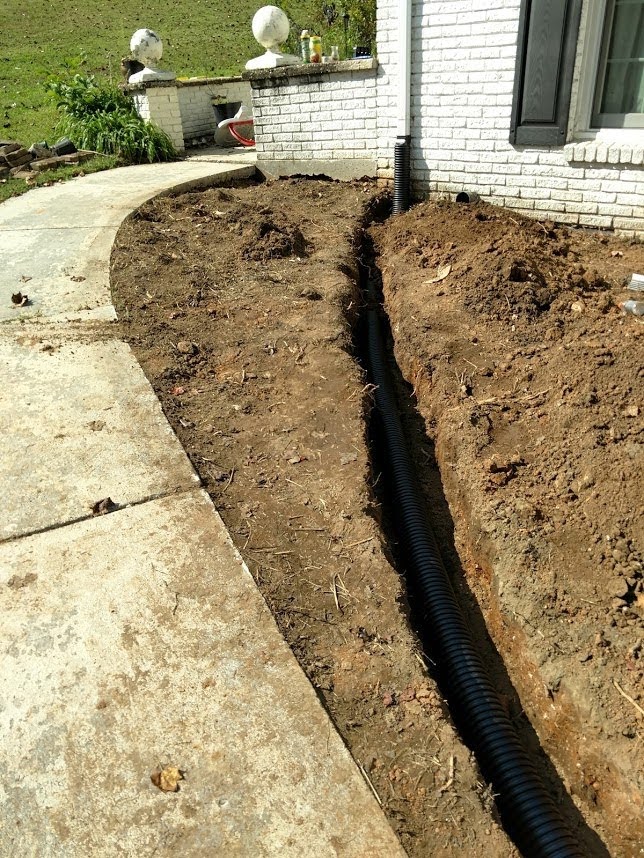 Water runoff drainage.